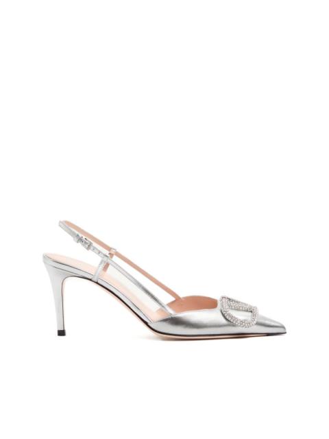 VLogo signature slingback pumps