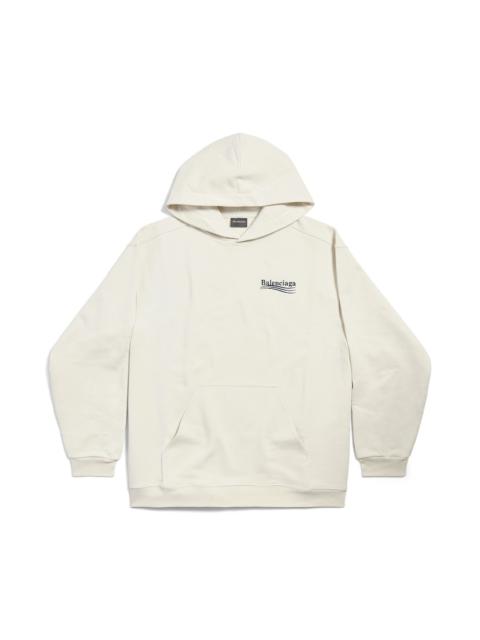 Men's Political Campaign Hoodie Medium Fit in White