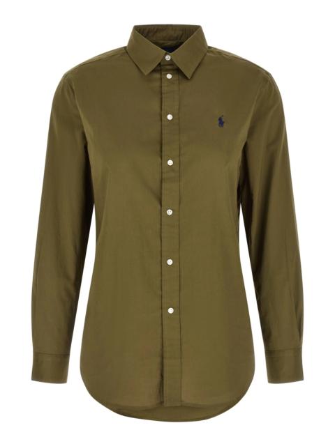 Logo embroidery shirt