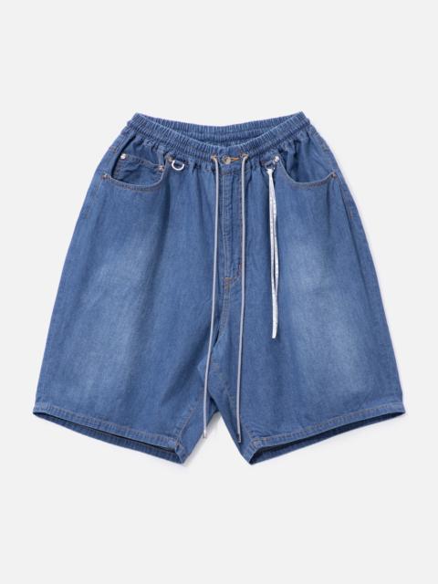 WIDE EASY DENIM SHORTS