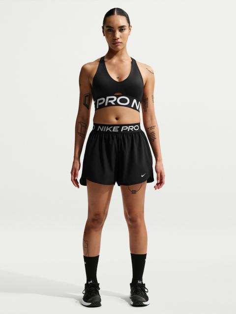 Nike Pro Women's Dri-FIT Mid-Rise Brief-Lined 3" Woven Shorts