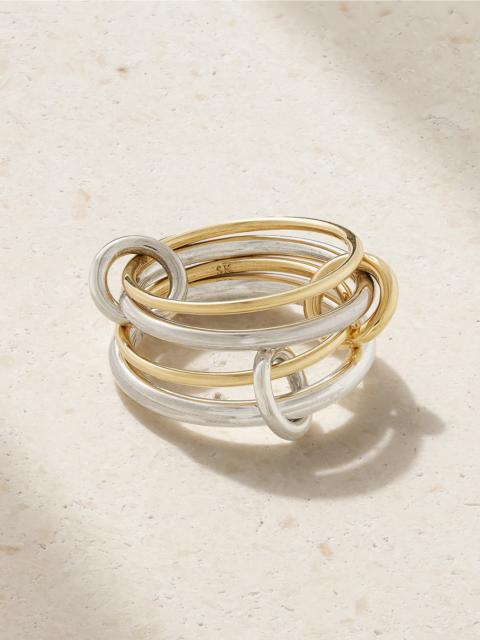 Pisces 18-karat Gold And Sterling Silver Ring