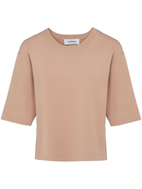 knitted cropped T-shirt