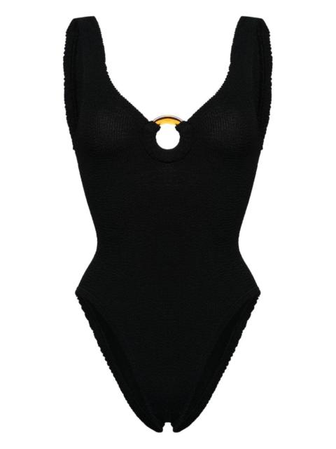 Celine shirred swimsuit
