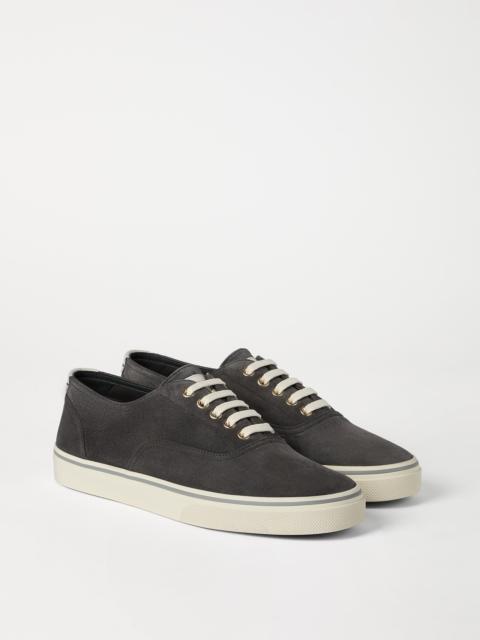 Reversed calfskin sneakers