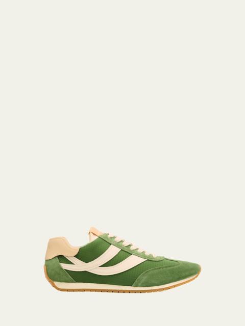 Oasis Mixed Leather Retro Sneakers