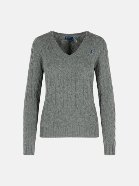 GREY CASHMERE BLEND SWEATER