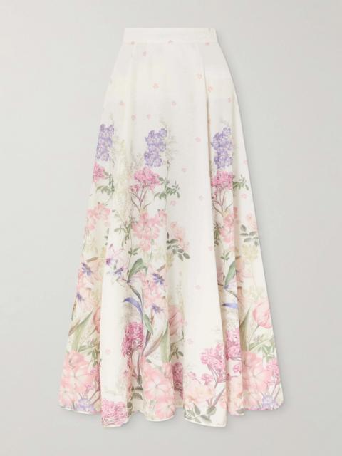 Ventine Floral-print Cotton-blend Maxi Skirt