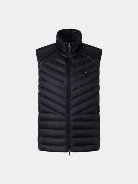 Lasse lightweight down vest in Navy blue