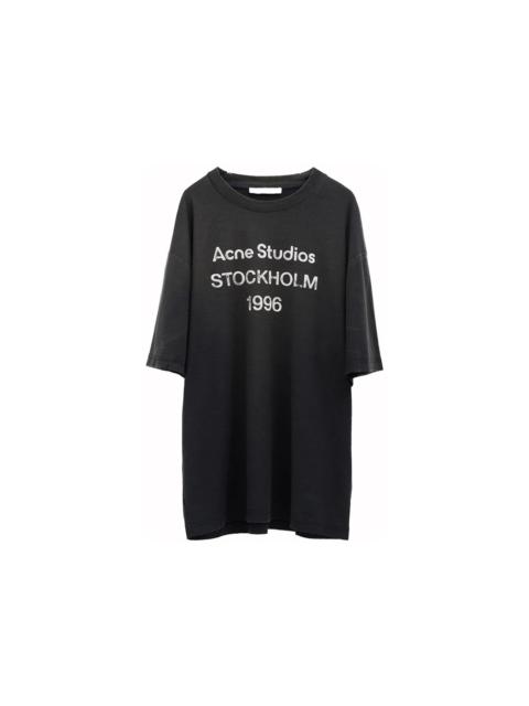 Acne Studios Logo T-Shirt Faded Black Bm0