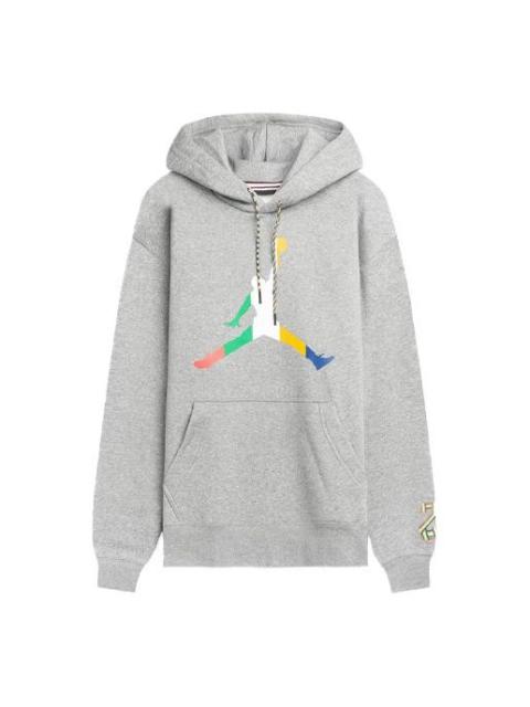 Air Jordan Sport DNA Large logo Printing Fleece Stay Warm Gray CK9573-091