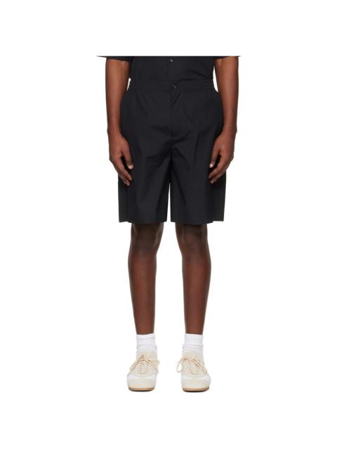 Black Tape Logo Poplin Bowling Shorts