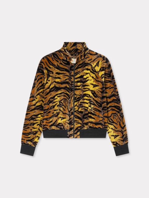 'KENZO Tiger' track jacket in velvet jacquard