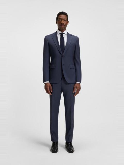 REGULAR-FIT SUIT IN MICRO-PATTERNED WOOL