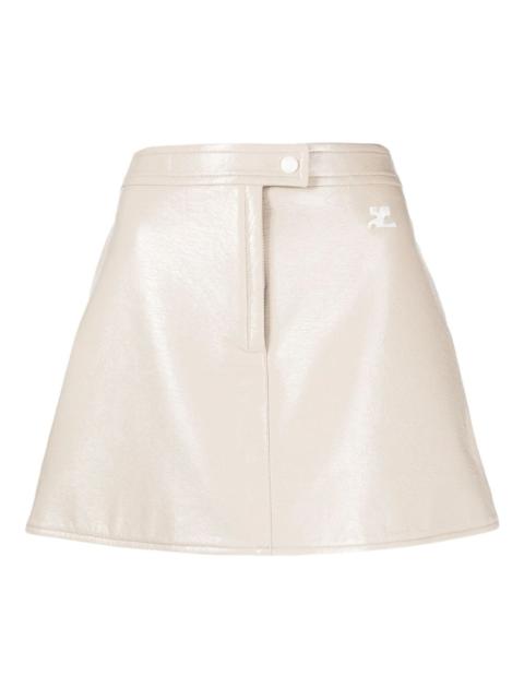 logo-detail mini skirt