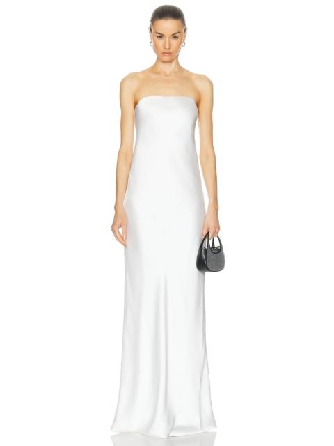 Bias Strapless Gown