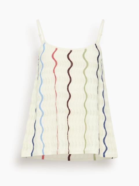 Gigi Knit Tank in Cream Multi