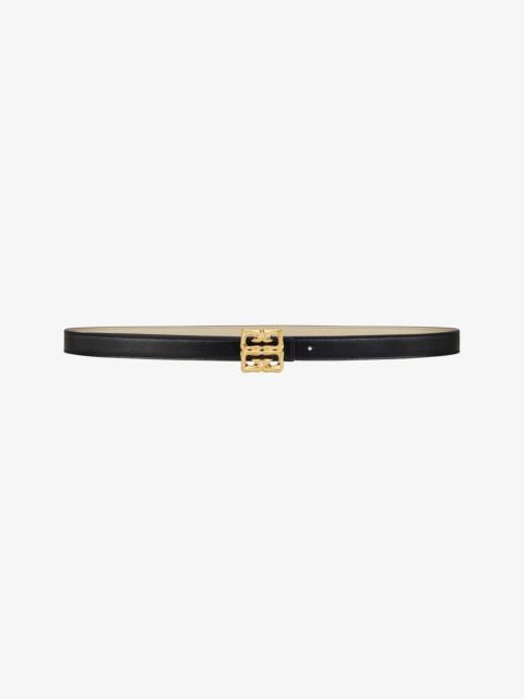 4G LIQUID REVERSIBLE BELT IN LEATHER