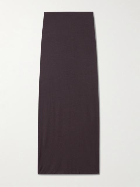 Sheer Modal-blend Long Skirt