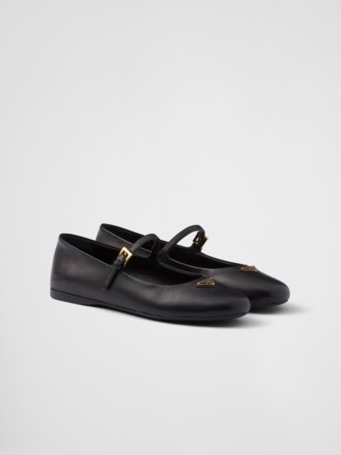 Nappa leather ballerinas