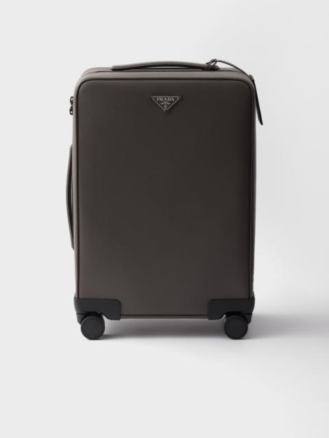Saffiano leather trolley