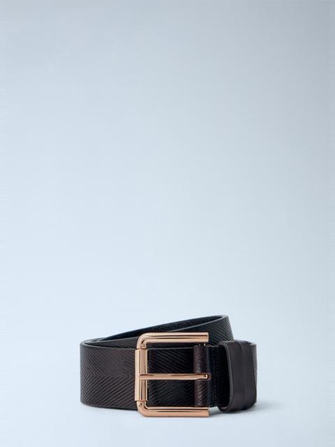 Patterned Leather Belt