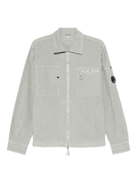 zip-fastening patch-pockets shirt