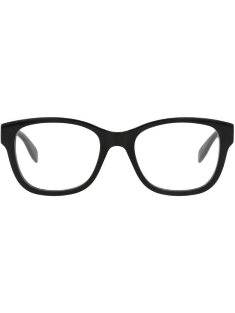 Alexander McQueen Square-Frame Acetate Optical Frames Black Black Transparent (AM0350O-30012328-002)