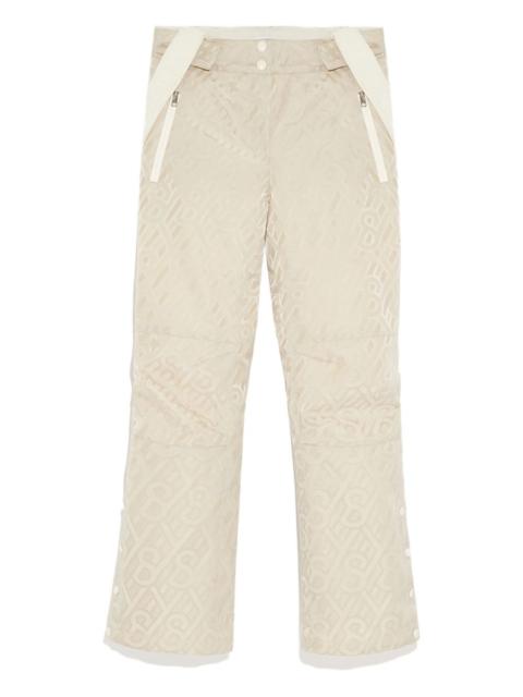 monogram-pattern snow trousers