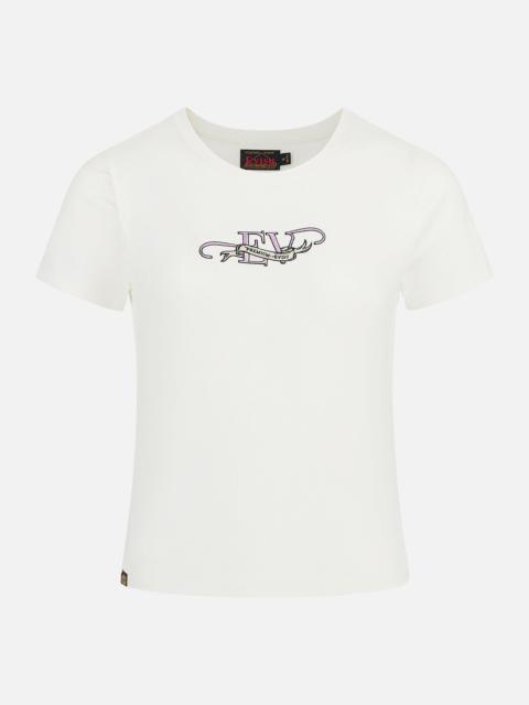 "EV" Print Slim Fit T-shirt