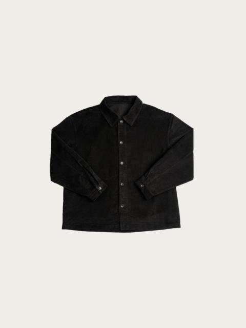 Signal Shirt - Black Cotton Moleskin