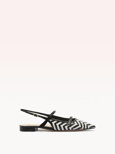 TITA RAFFIA ZIG FLAT BLACK