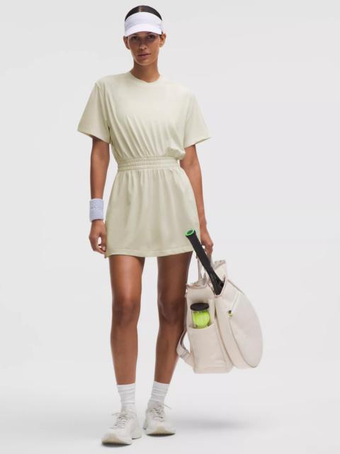 Smocked-Waist T-Shirt Dress