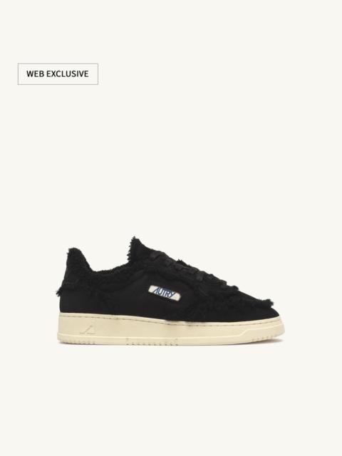 MEDALIST MUTTON SNEAKERS IN BLACK SUEDE AND SHEARLING