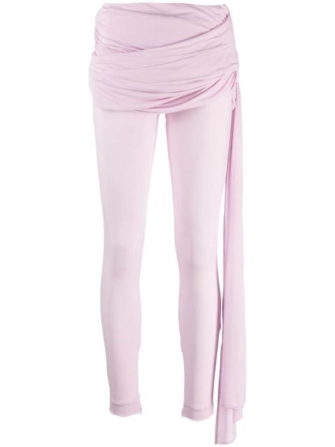 sash-detail jersey leggings