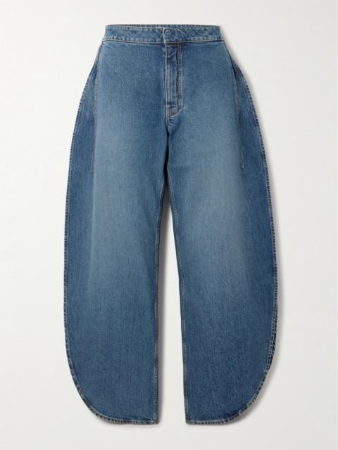 High-rise Barrel-leg Jeans