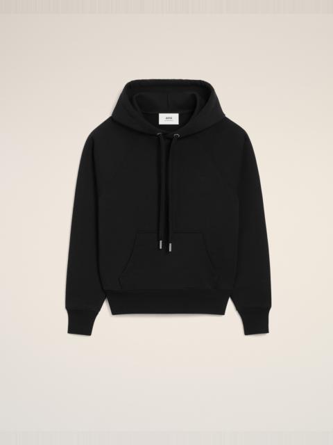 BLACK COTTON AMI DE COEUR HOODIE