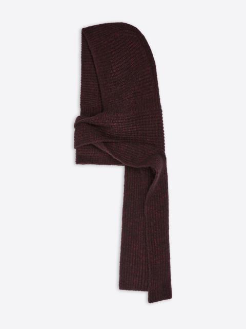 HOODED WOOL SCARF