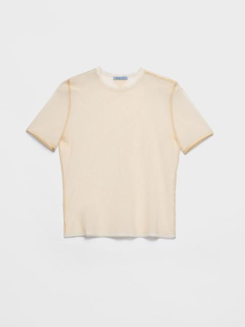 Cotton tulle T-shirt