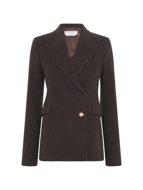 Stephanie Blazer in Chocolate Fine Cashmere Corduroy