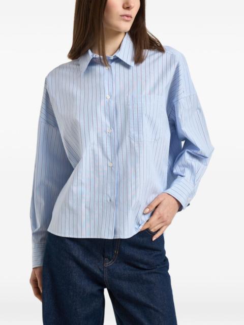 striped buttoned shirt