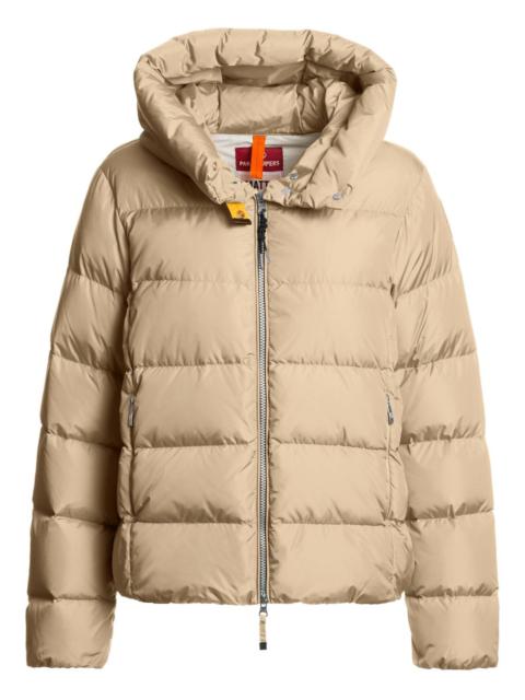 hooded quilted jacket