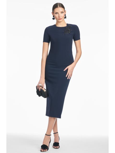 EMBELLISHED TAMARA DRESS - MIDNIGHT