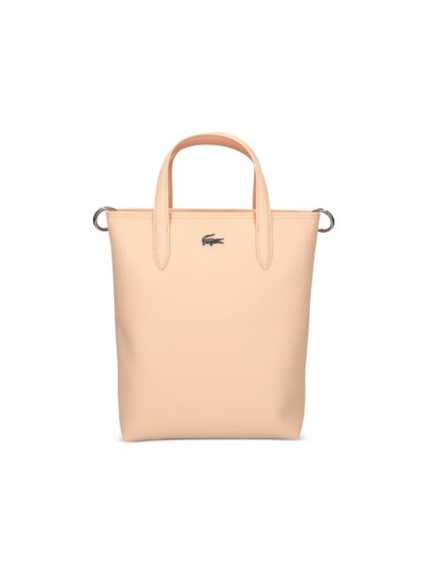 mini textured leather tote bag