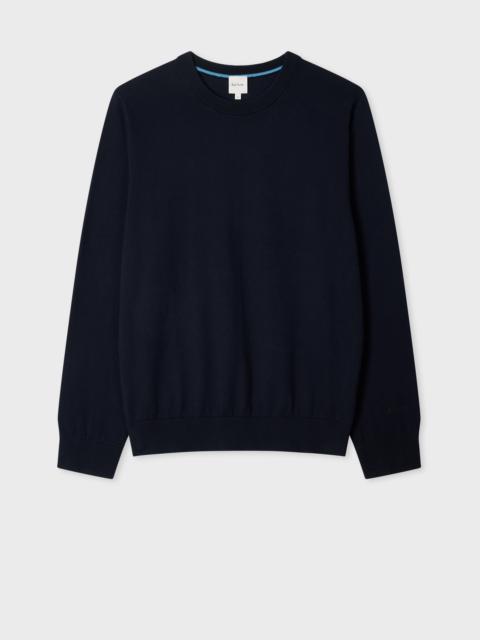 Navy Organic Cotton Knitted Sweater