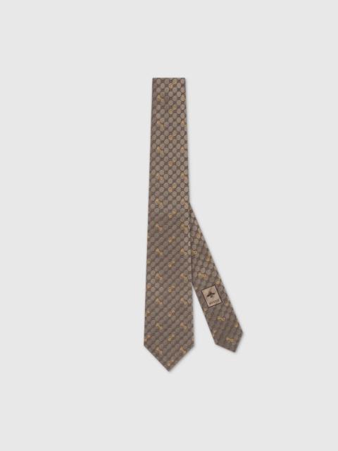 GG silk jacquard tie