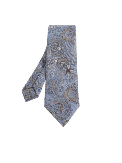 paisley-patterned tie