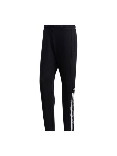 adidas Ub Pnt Wv Deco logo Printing Training Running Casual Sports Pants Black GM4428