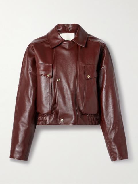 The Haddow Cropped Leather Jacket