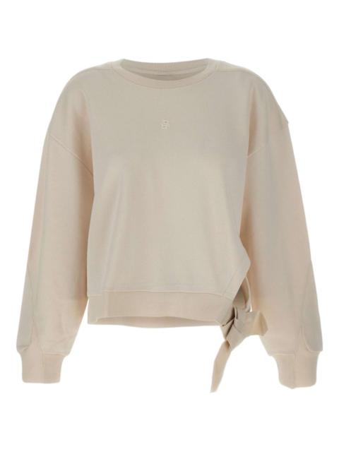 bow-detail crew-neck sweatshirt